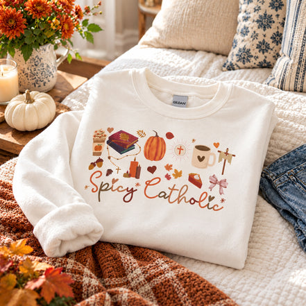 Spicy Catholic Crewneck Sweatshirt