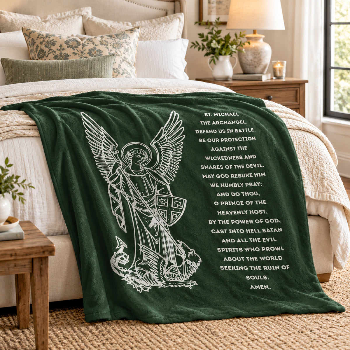 St Michael Archangel Blanket