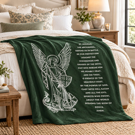 St Michael Archangel Blanket