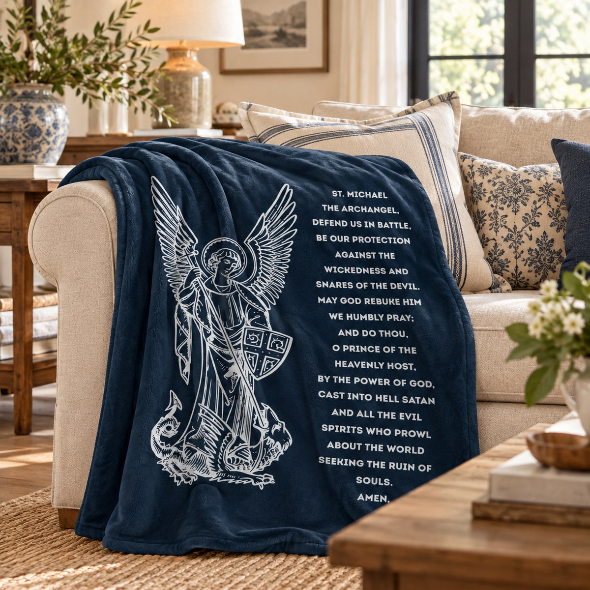 St Michael Archangel Blanket