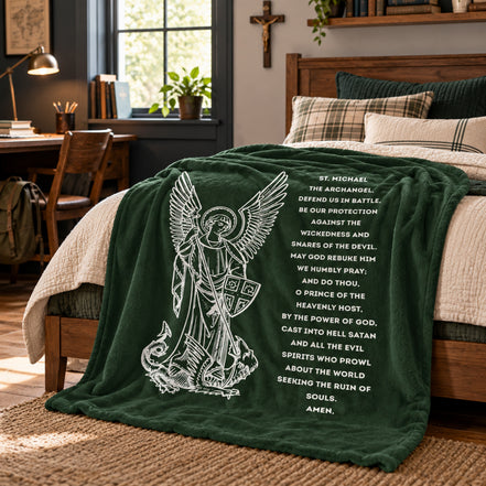 St Michael Archangel Blanket