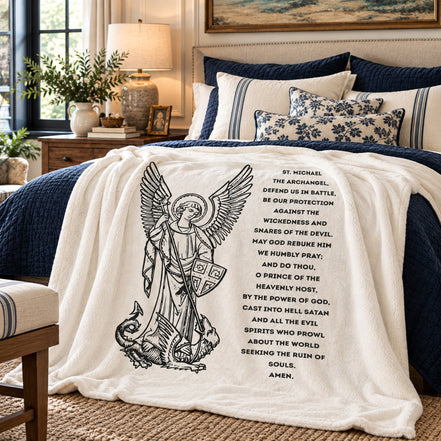 St Michael Archangel Blanket