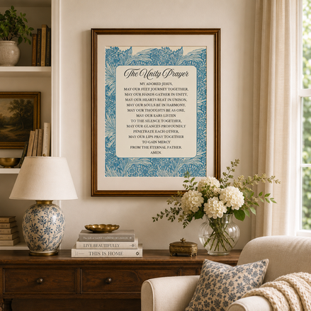 The Unity Prayer x William Morris Marigold:  Printable Wall Art