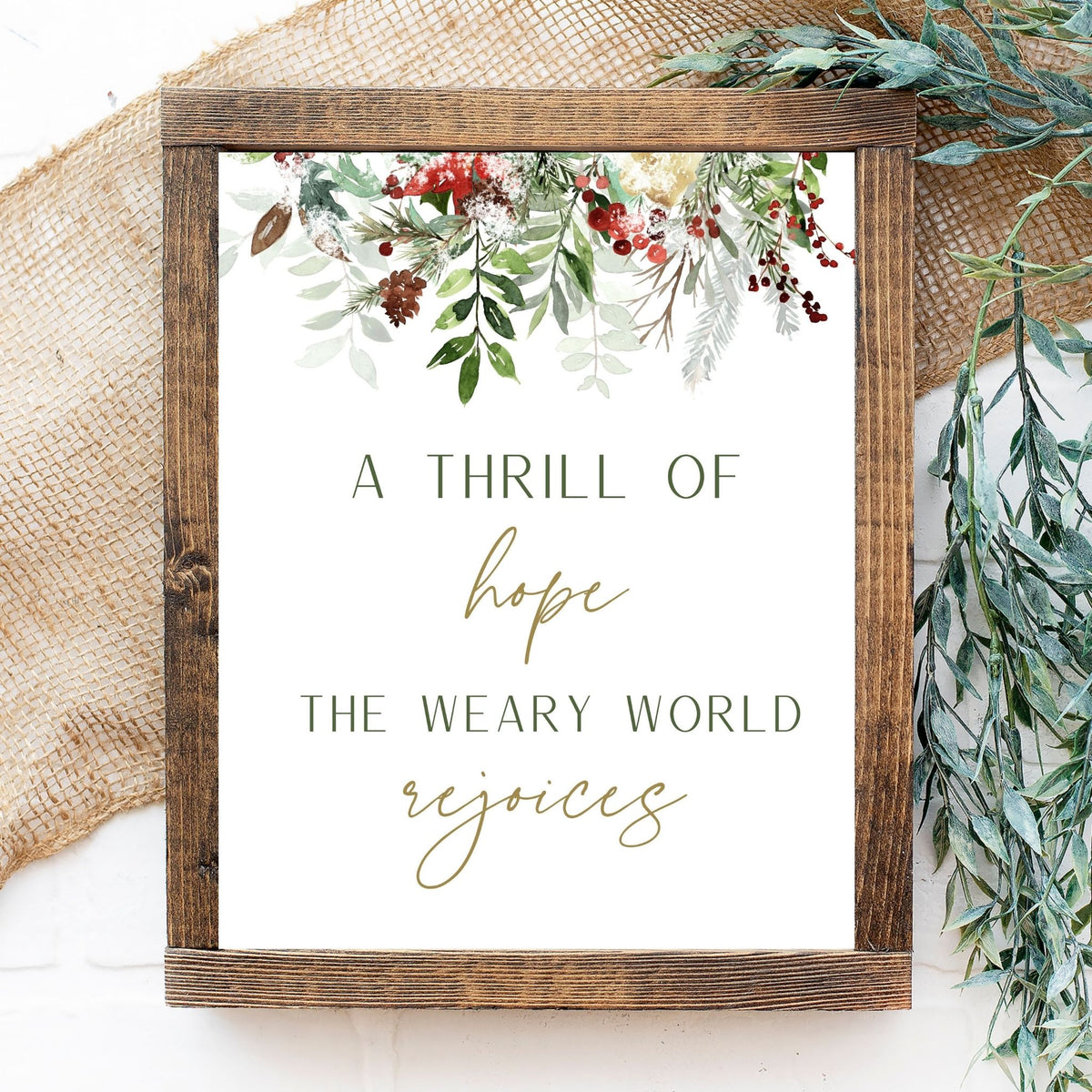 Christmas Printable Art Bundle - Set of 8 Printable Designs