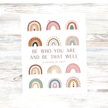 Load image into Gallery viewer, &quot;Be Who You Are - Boho Rainbows&quot; Printable Wall Art
