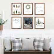 Christmas Printable Art Bundle - Set of 8 Printable Designs