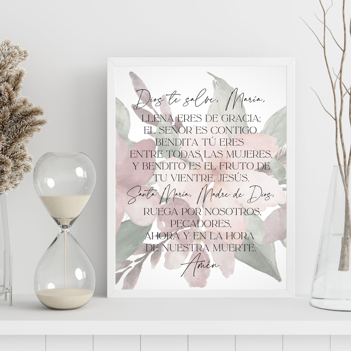 Dios Te Salve Maria - Printable Wall Art