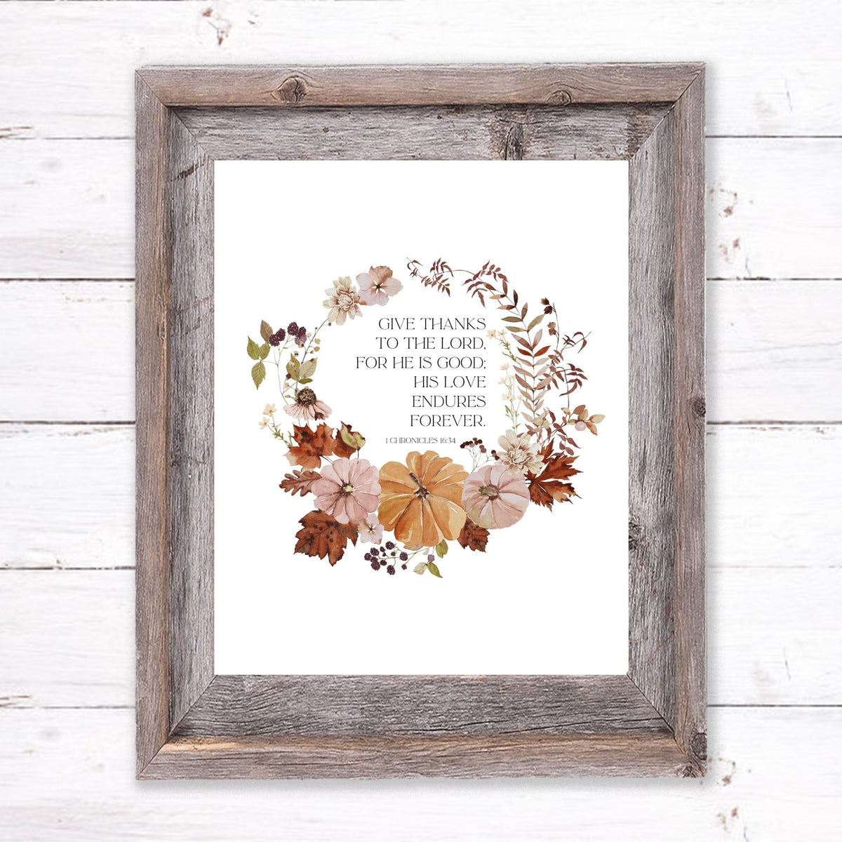 Give Thanks to the Lord -Printable Wall Art