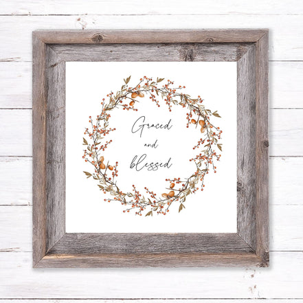 Graced and Blessed - Printable Wall Art