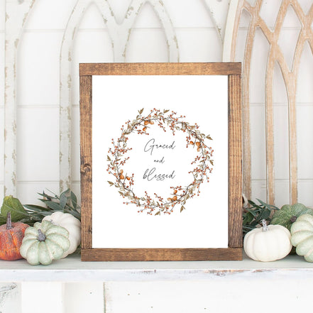 Graced and Blessed - Printable Wall Art