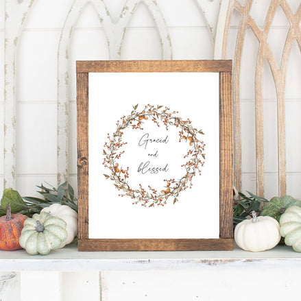 Graced and Blessed - Printable Wall Art