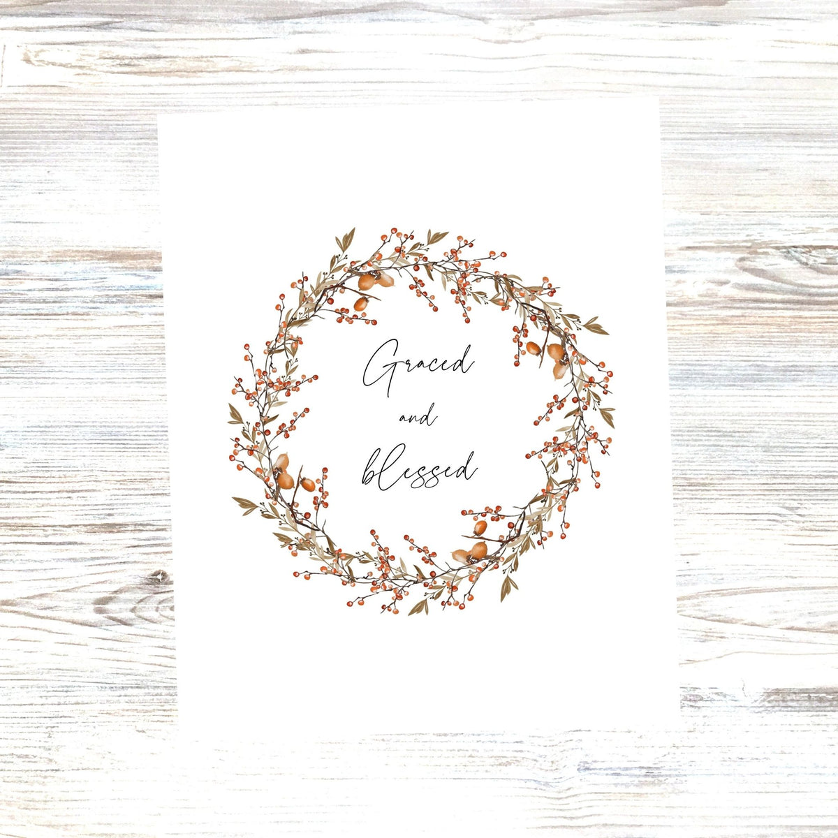 Graced and Blessed - Printable Wall Art