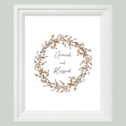 Graced and Blessed - Printable Wall Art