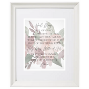 Hail Mary - Floral - Printable Wall Art
