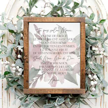 Je Vous Salue Marie - Printable Wall Art