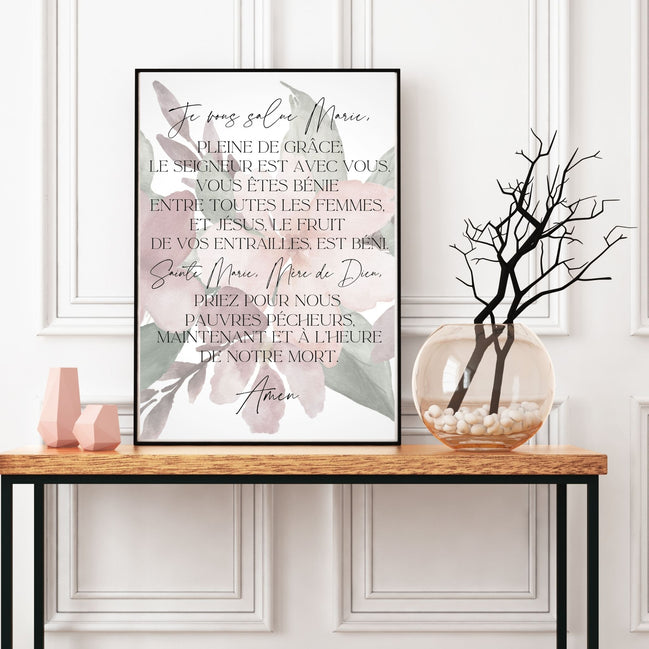 Je Vous Salue Marie - Printable Wall Art