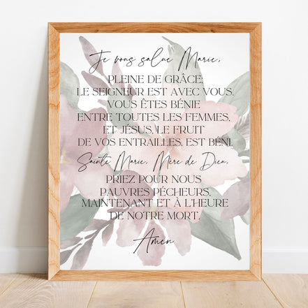 Je Vous Salue Marie - Printable Wall Art