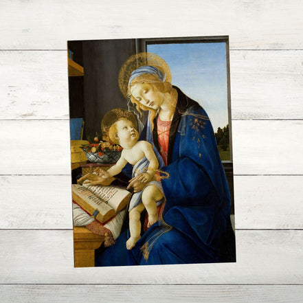 Madonna of the Book - Botticelli - Printable Wall Art