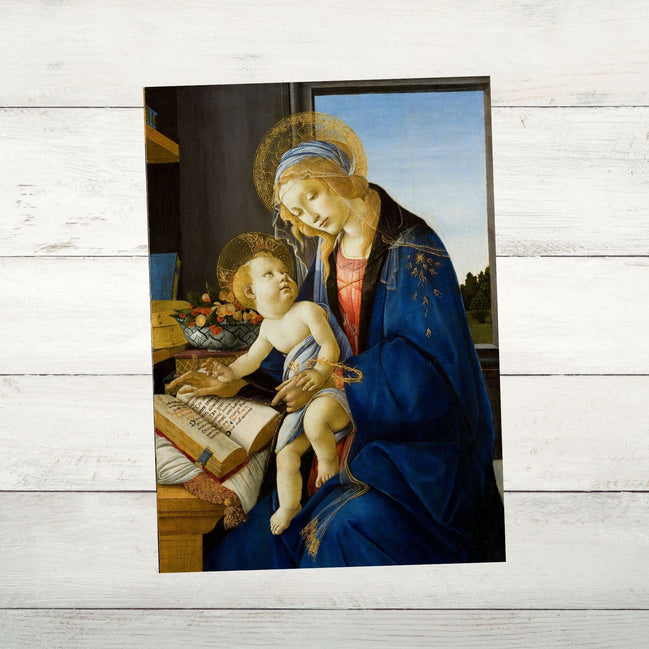 Madonna of the Book - Botticelli - Printable Wall Art