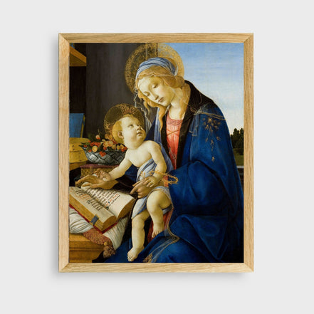 Madonna of the Book - Botticelli - Printable Wall Art
