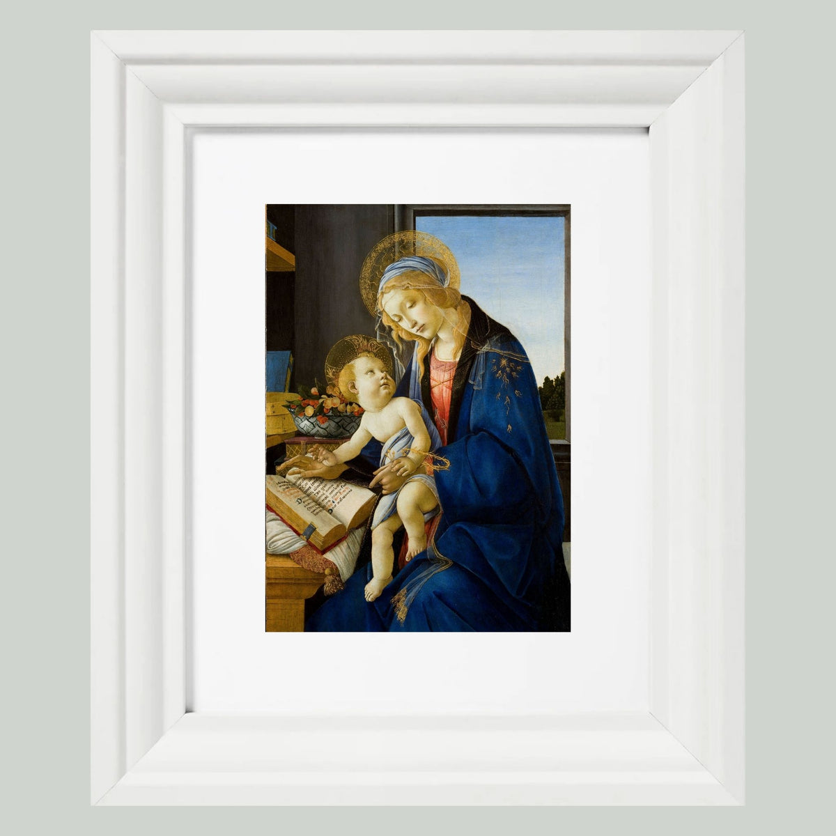 Madonna of the Book - Botticelli - Printable Wall Art