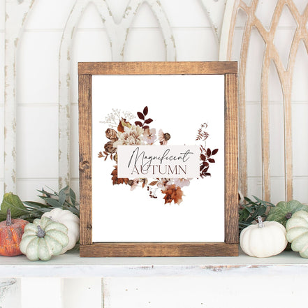 Autumn Printable Bundle:  Set of 8 Printable Fall Designs
