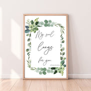 My Soul Longs For You - Psalm 143:6 - Printable Wall Art