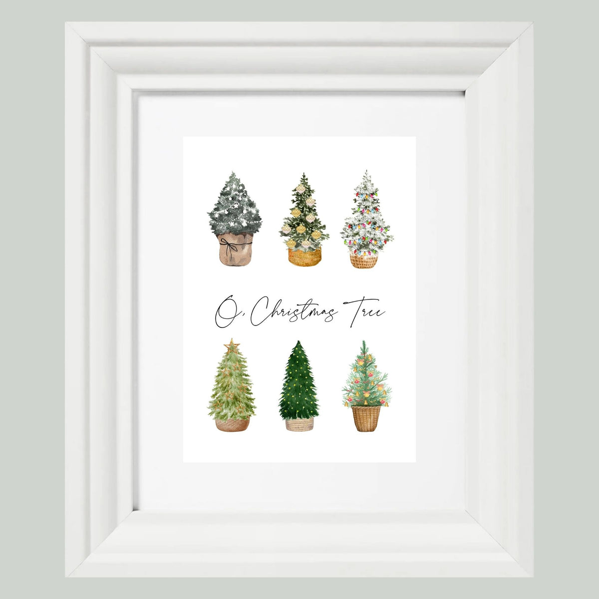 O, Christmas Tree - Printable Wall Art