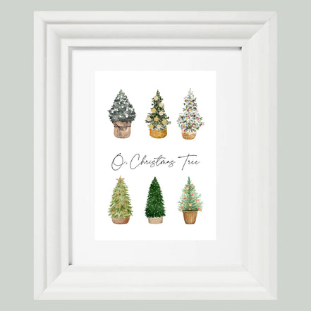 O, Christmas Tree - Printable Wall Art