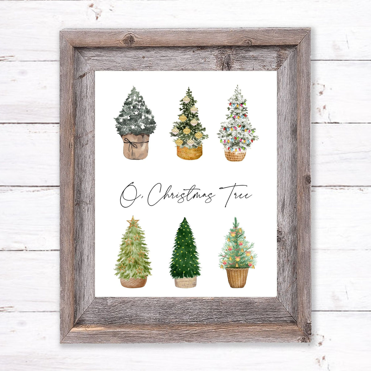 Christmas Printable Art Bundle - Set of 8 Printable Designs