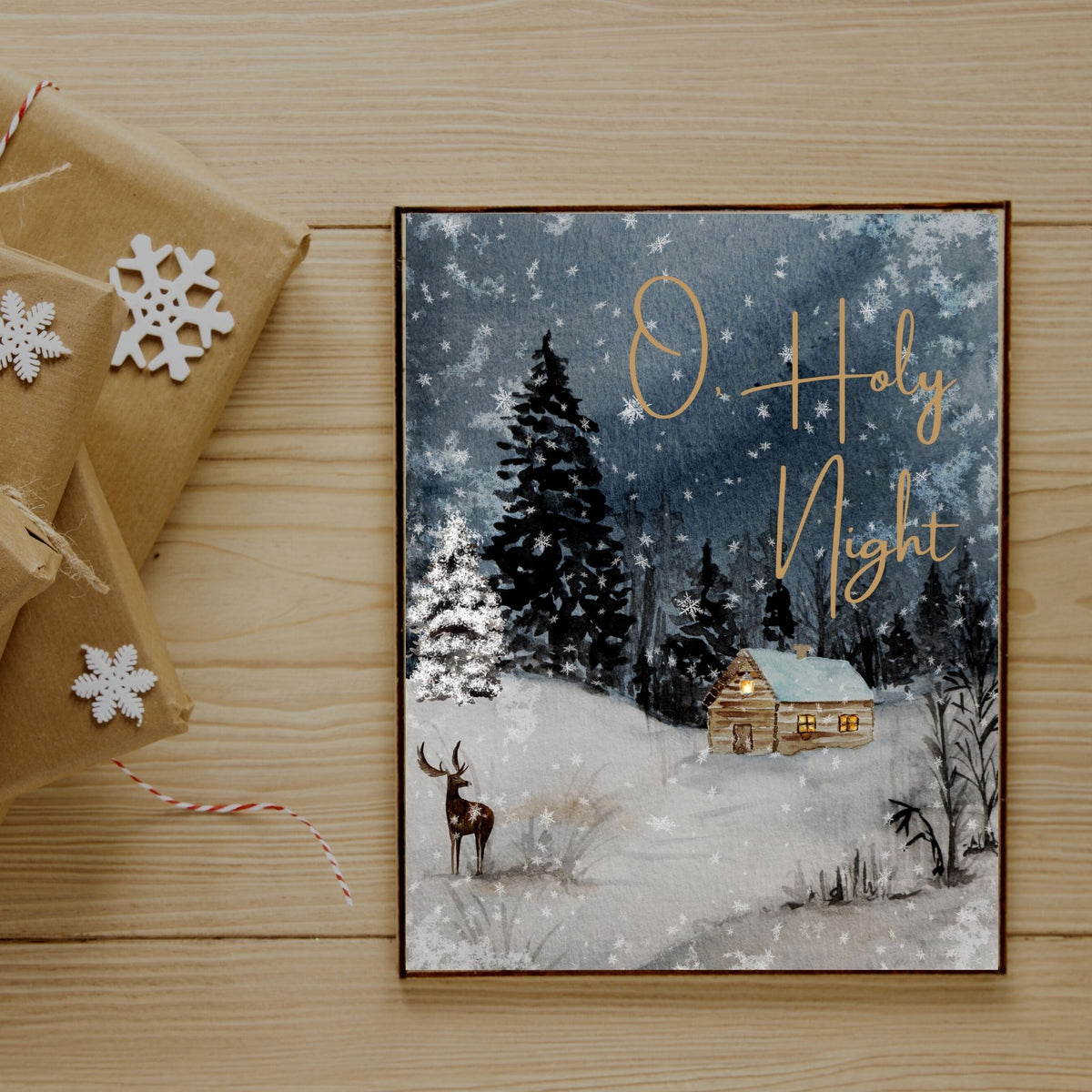 Christmas Printable Art Bundle - Set of 8 Printable Designs