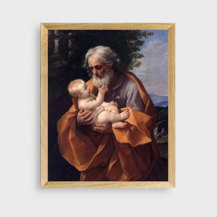 Saint Joseph with the Infant Jesus - Reni - Printable Wall Art
