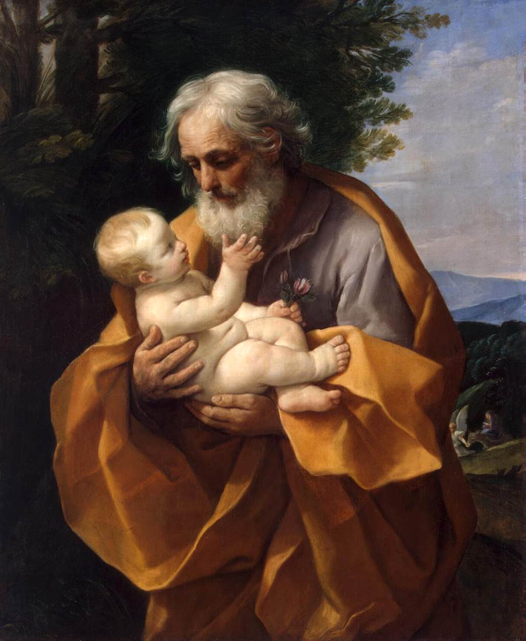 Saint Joseph with the Infant Jesus - Reni - Printable Wall Art