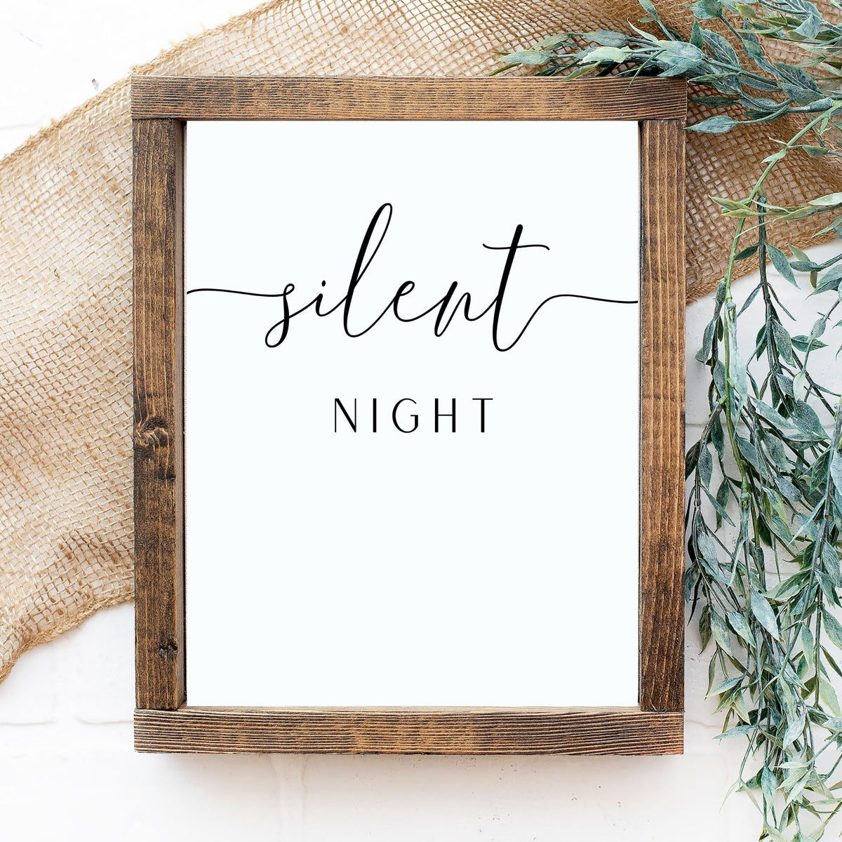 Silent Night-  Printable Wall Art