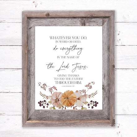 Autumn Printable Bundle:  Set of 8 Printable Fall Designs