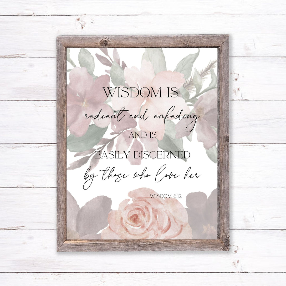Wisdom is Radiant - Printable Wall Art