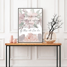 Load image into Gallery viewer, &quot;Wisdom is Radiant&quot; Printable Wall Art

