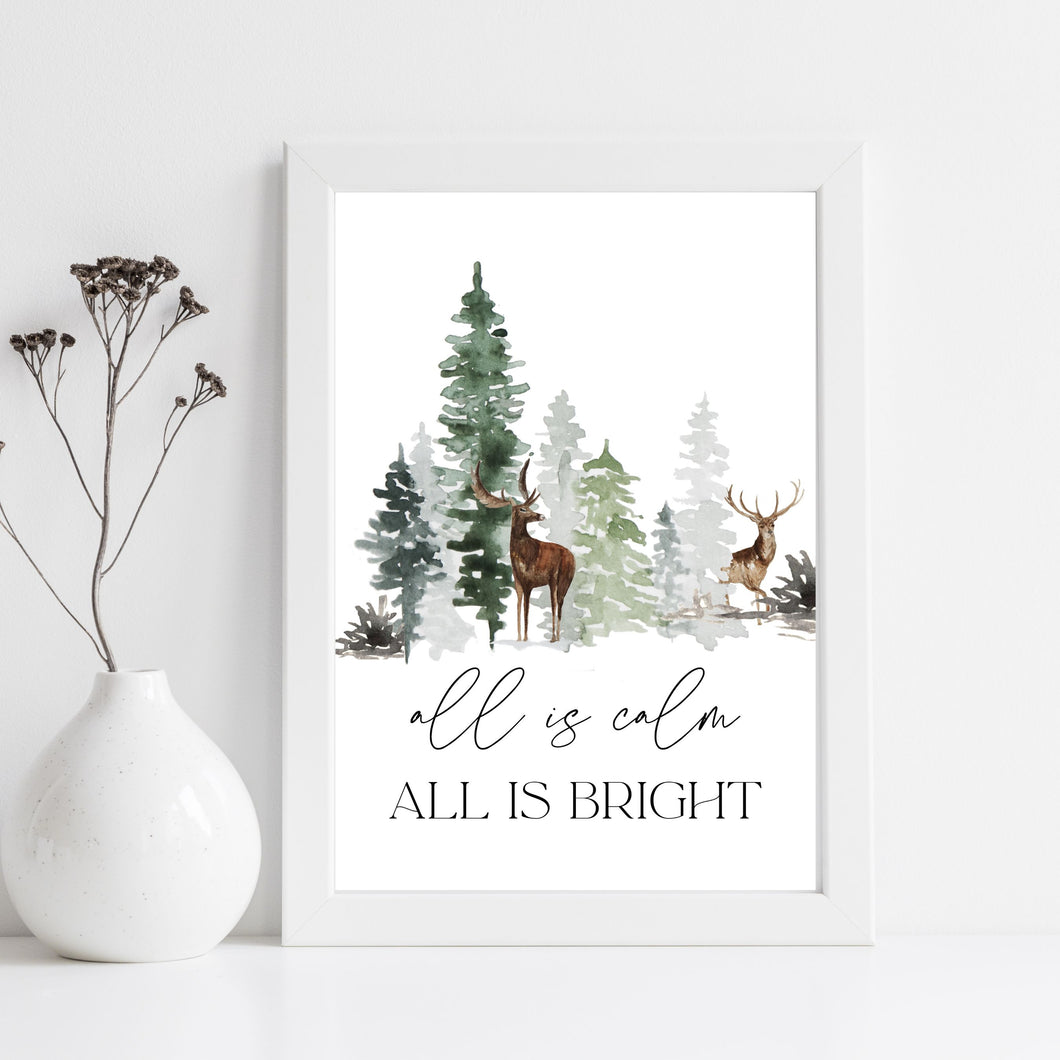 All is Calm - Printable Wall Art