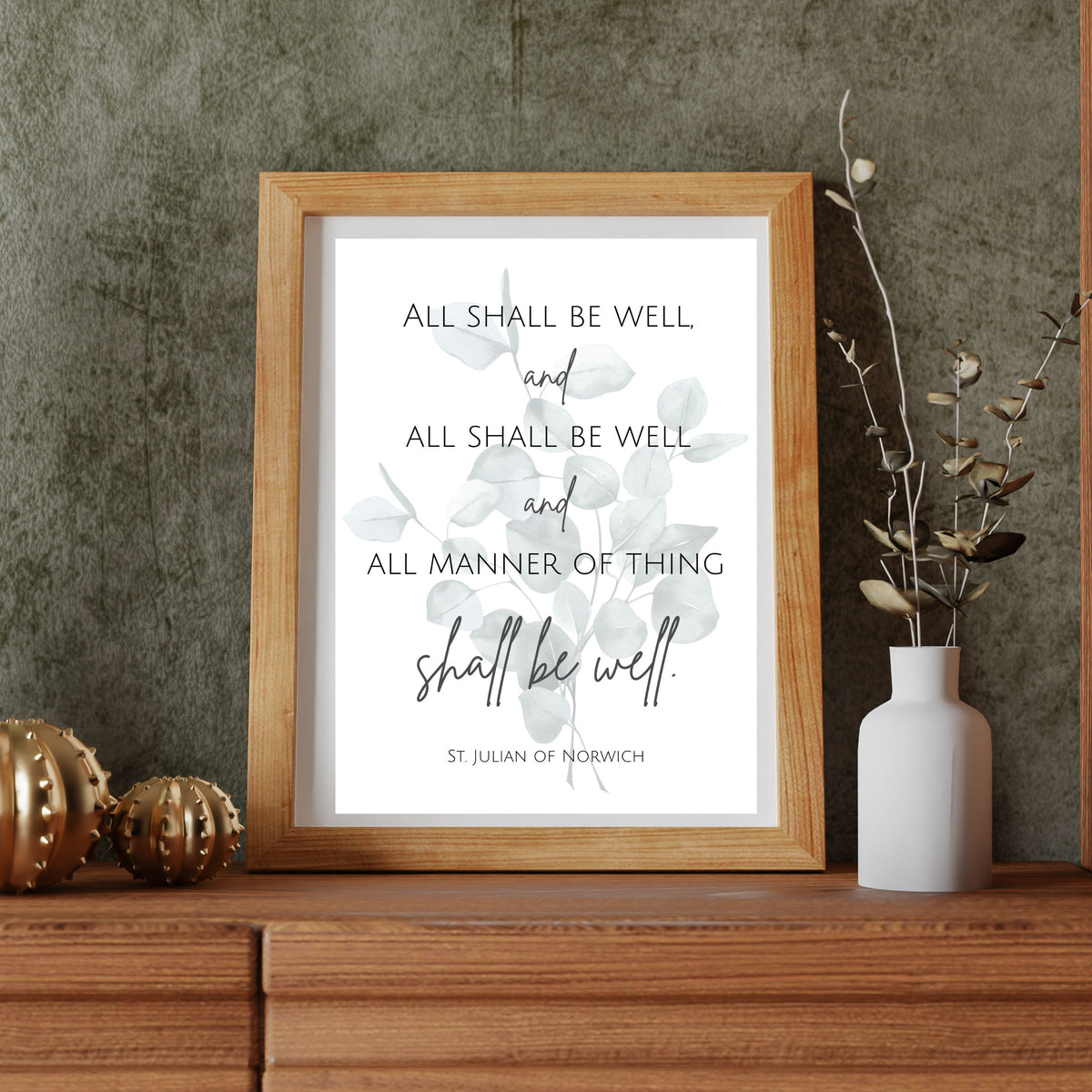 All Shall Be Well - Printable Wall Art