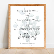 All Shall Be Well - Printable Wall Art