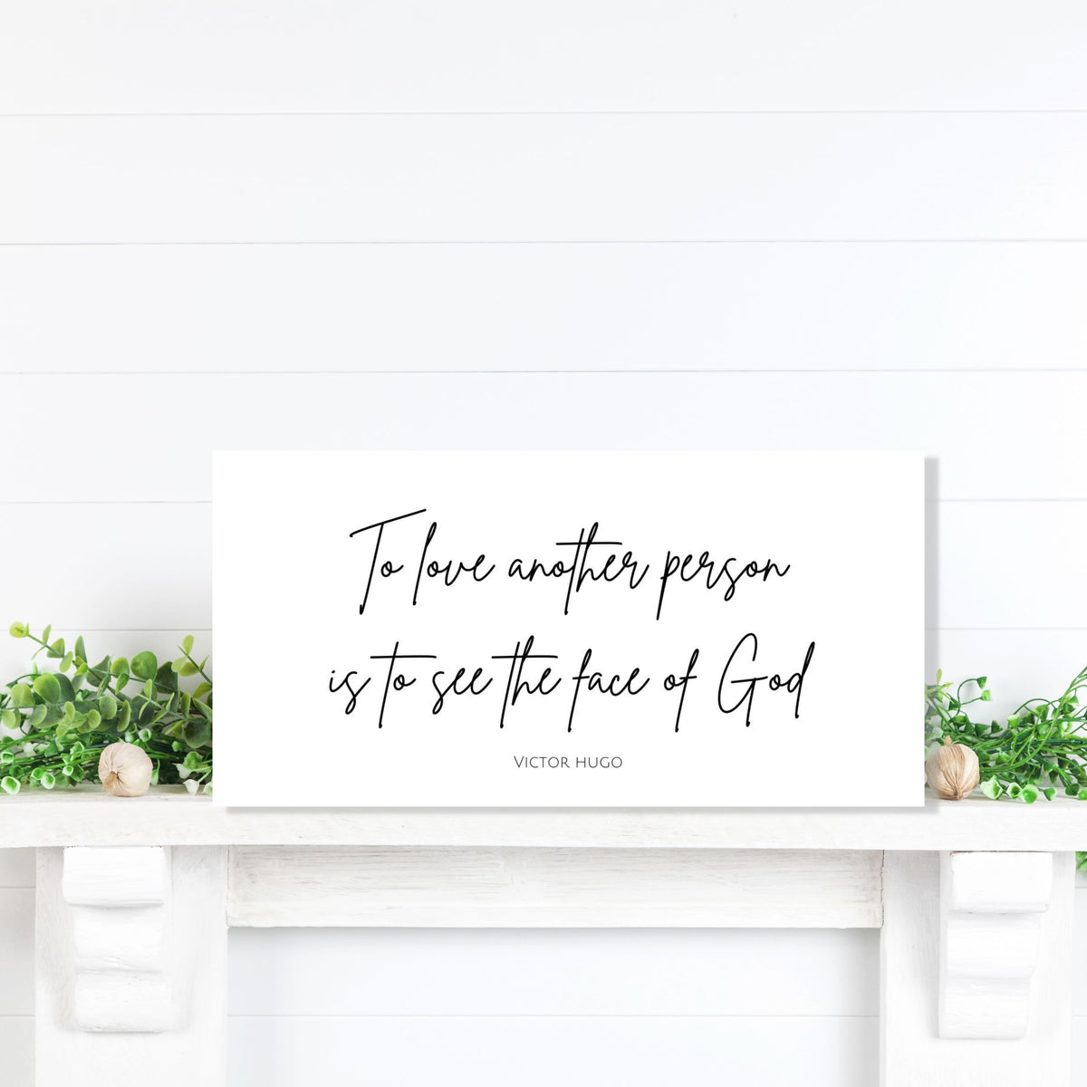 To Love Another Person is to See the Face of God - Canvas Wall Art Print