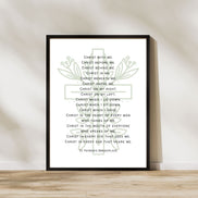 St Patrick's Breastplate | Botanical Cross - Printable Wall Art