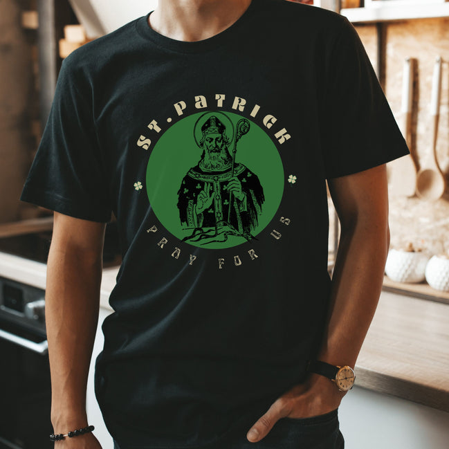 St. Patrick, Pray for Us - Unisex Crewneck T-Shirt