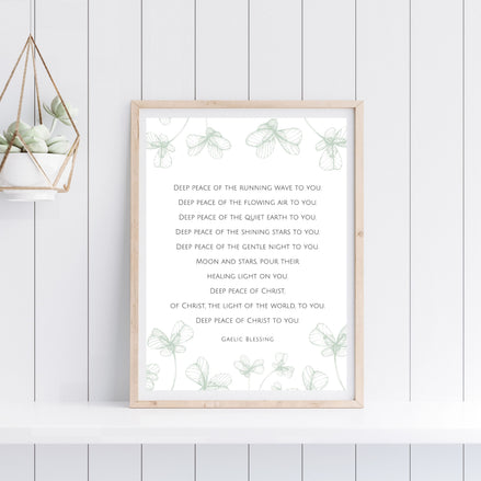 Gaelic Blessing | Deep Peace of Christ - Printable Wall Art
