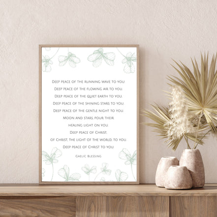 Gaelic Blessing | Deep Peace of Christ - Printable Wall Art
