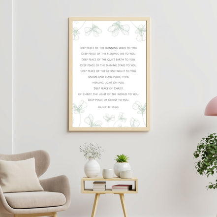Gaelic Blessing | Deep Peace of Christ - Printable Wall Art