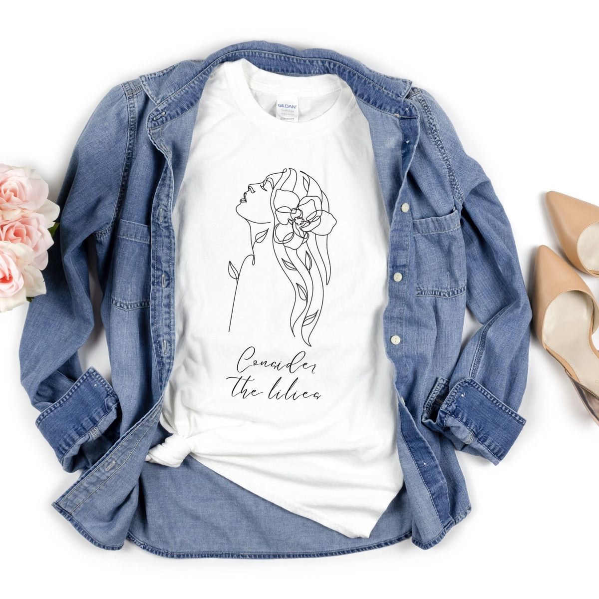 Consider the Lilies Crewneck T-Shirt