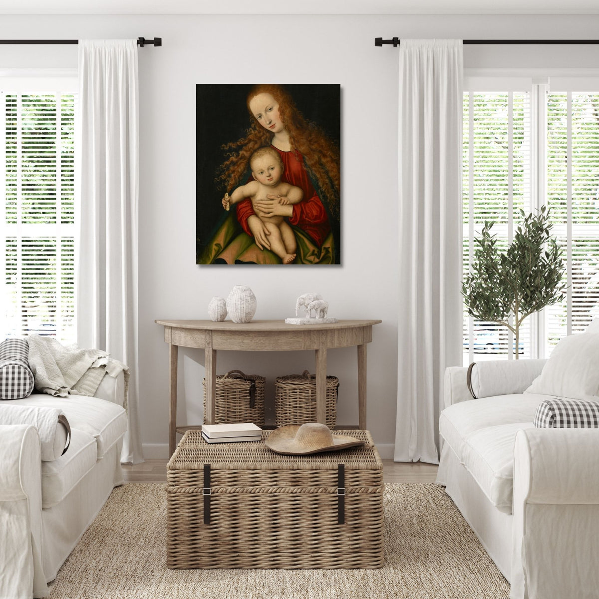 Madonna and Child - Cranach the Elder:  Canvas Wall Art