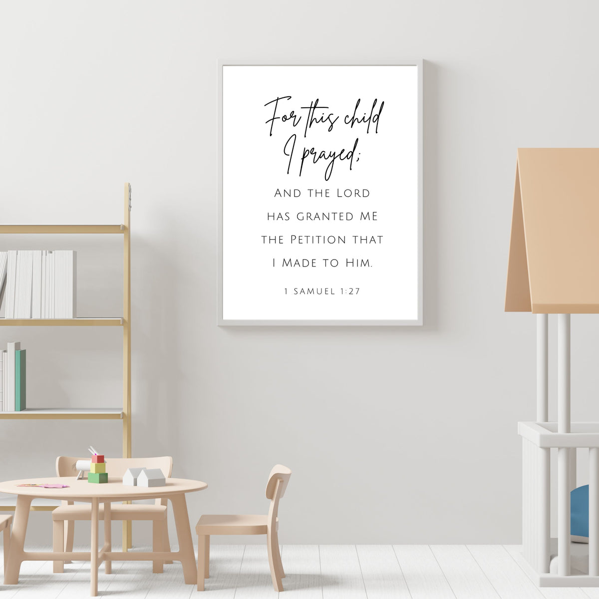 For This Child I Prayed -  Printable Wall Art