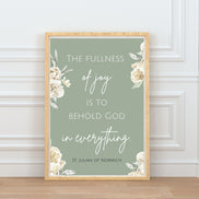 St. Julian of Norwich Quote - Set of 4 Printable Designs